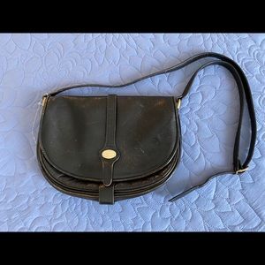 Vintage Ganson black leather crossbody
